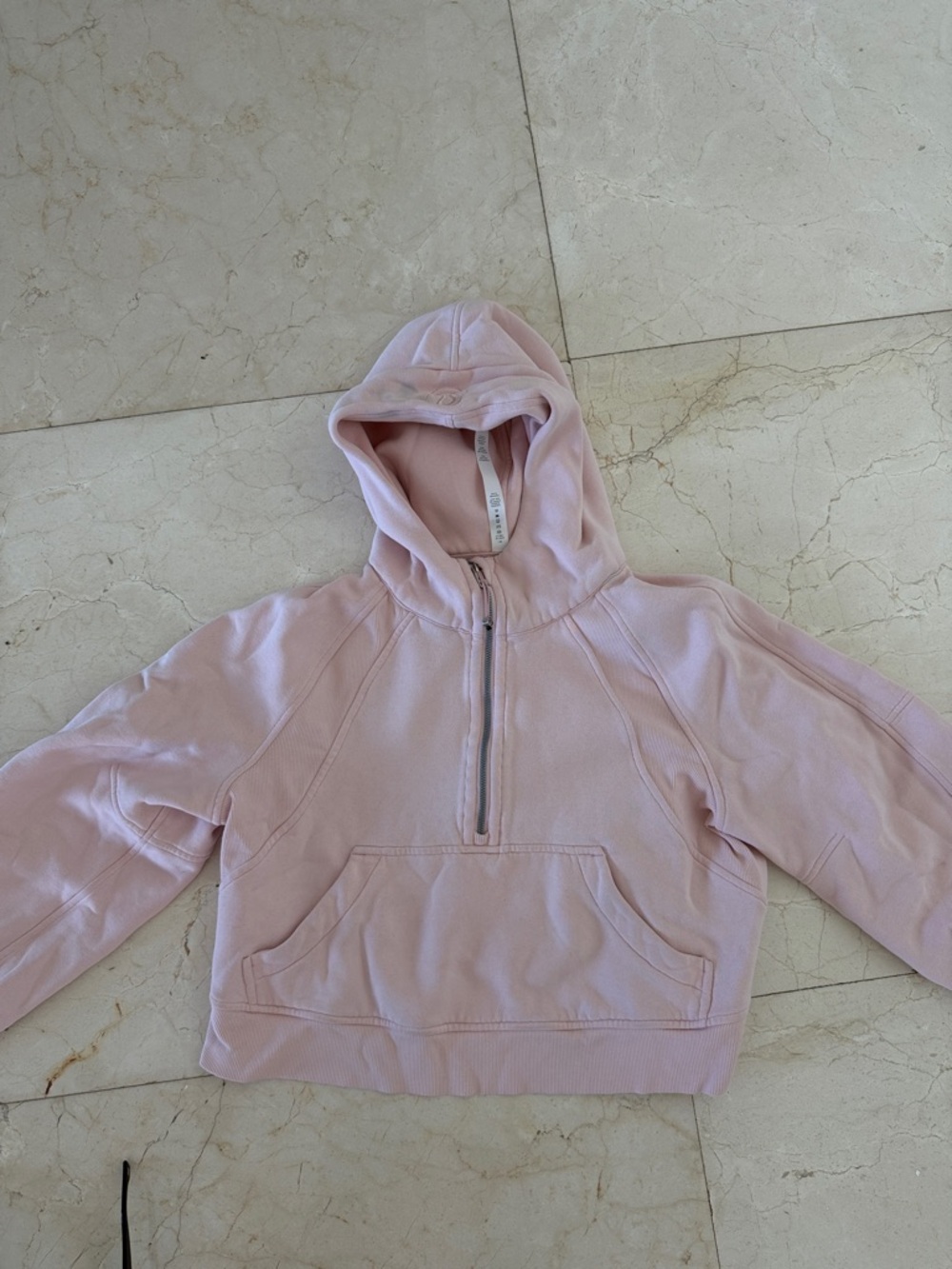 lululemon athletica Light Pink Half-Zip Hooded Pullover
